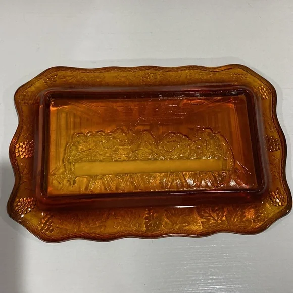 Indiana Glass Vintage Lord’s Supper Tray Plate! - Picture 3 of 5